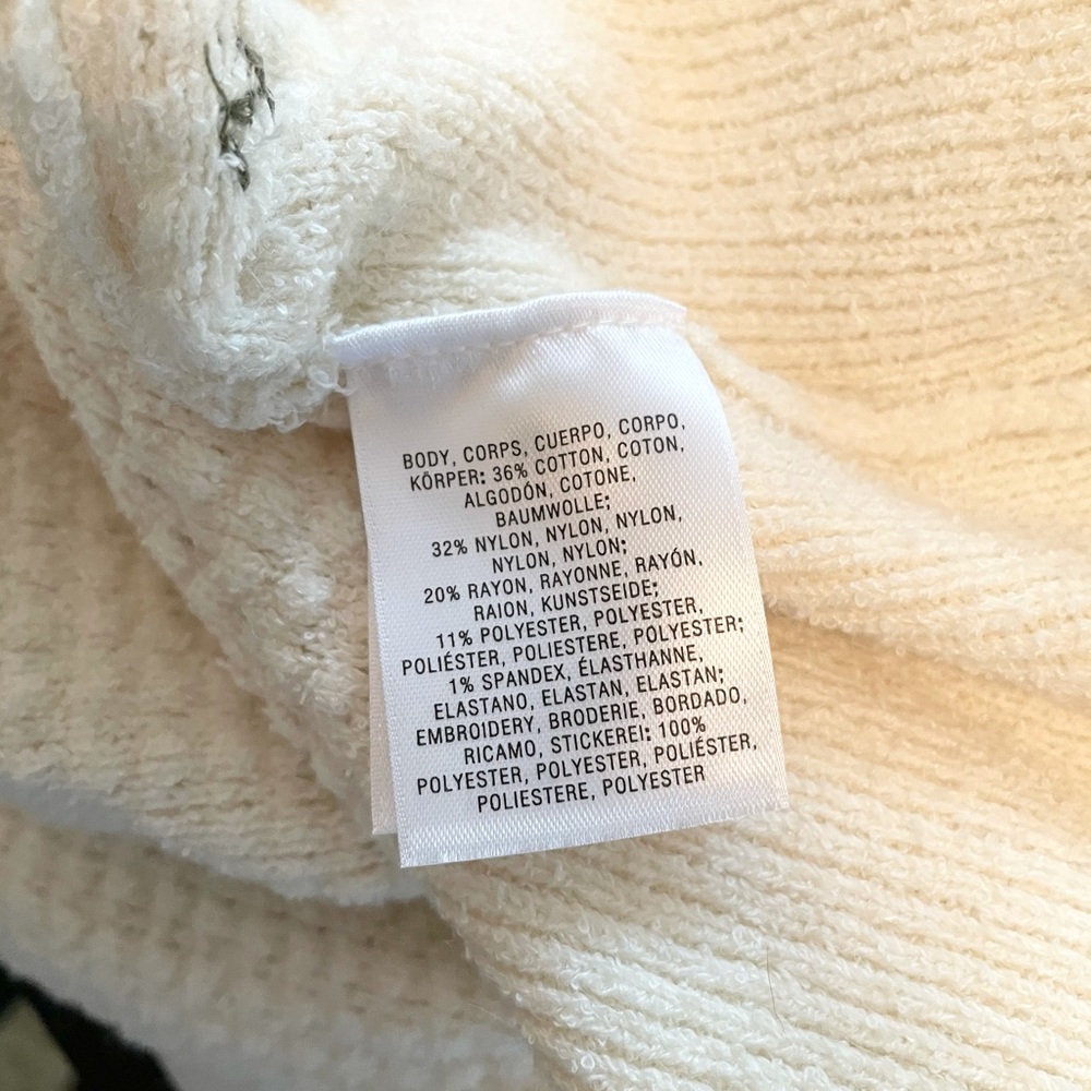 Anthropologie Sunrise Embroidered Sweater Tank – XS – NWT – Ivory Rainbow Knit - Picture 13 of 13